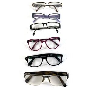 6 Vintage Eyeglass Frames Assorted Brands Ray Ban A/X Bratz Mixed Lot